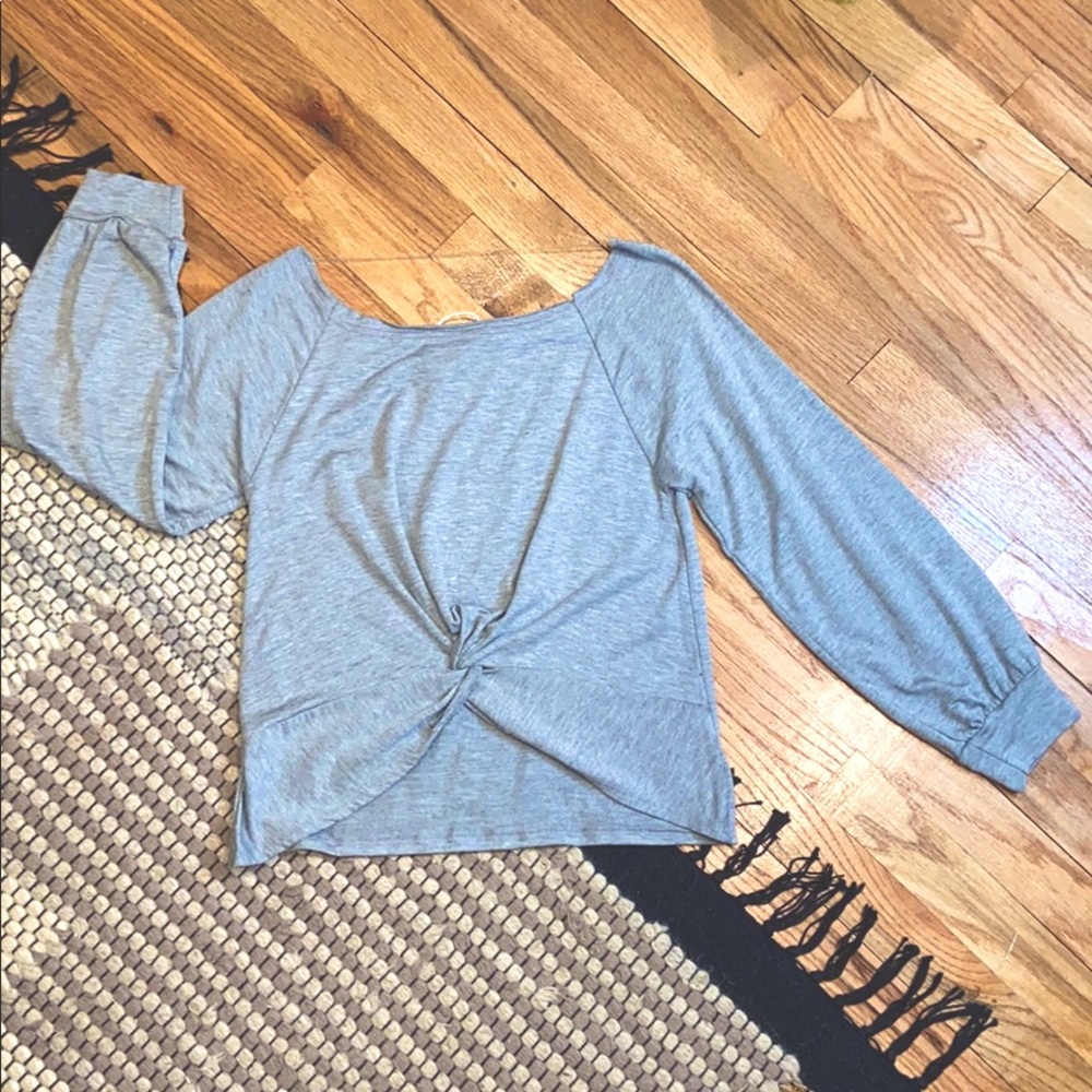 Antistar! Brand New! Long Sleeve front Knot top.